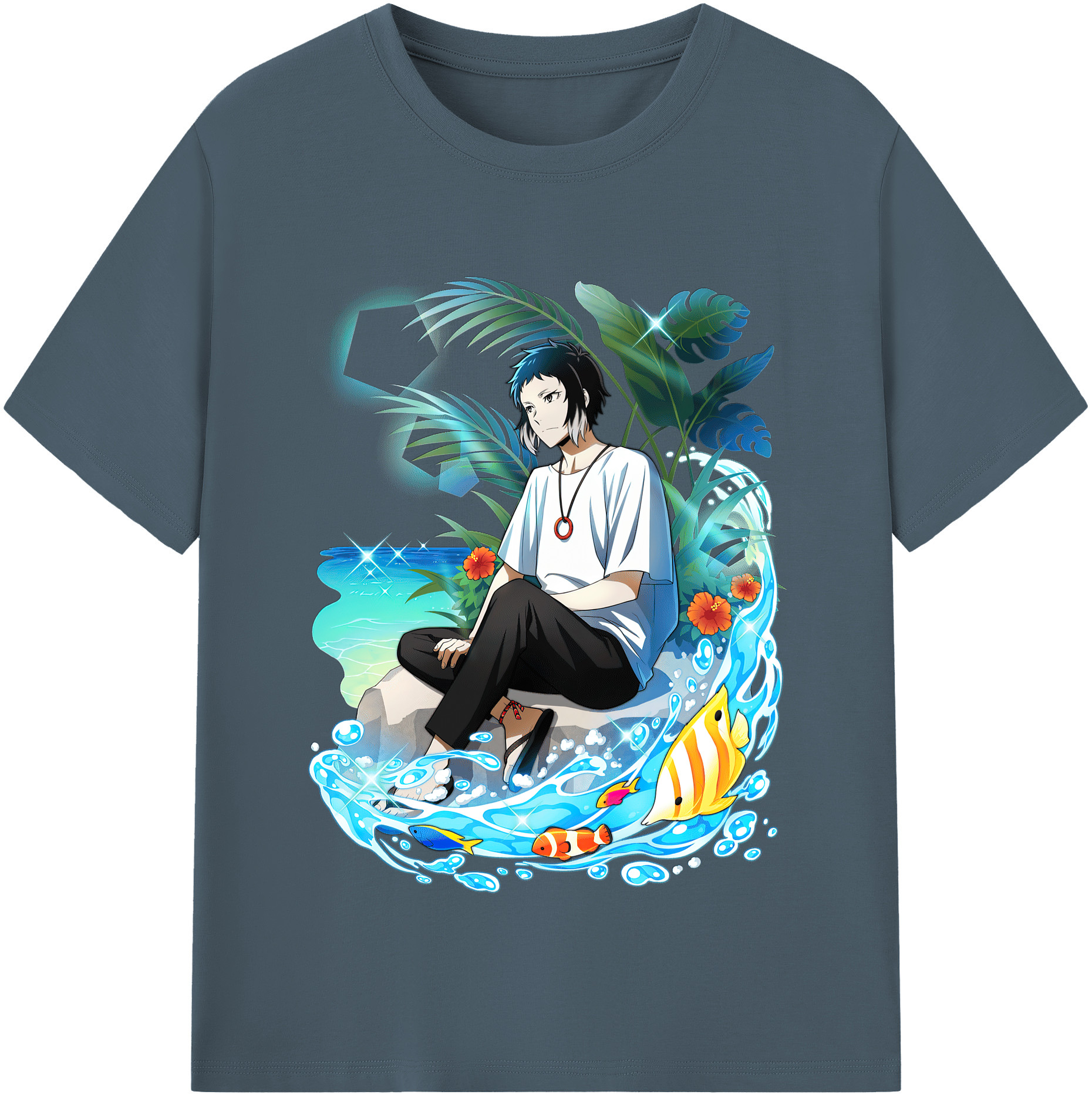 （画像用） 文豪ストレイドッグス Bungo Stray Dogs 綿100％半袖Tシャツ（フロントプリント）